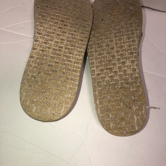 𝅺sanuk Donna cream textile canvas shoes size  9 - Picture 3 of 6